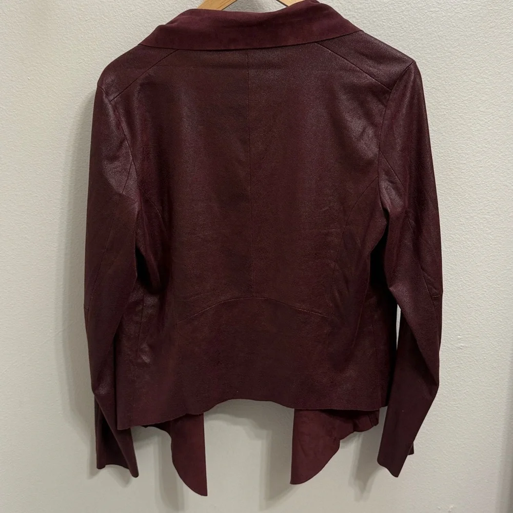 Women’s Worthington Deep Burgundy Open Drape Blazer. Size S - Picture 6 of 10